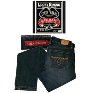 Lucky Brand Lola Straight Blue Jeans, Womens 2/26